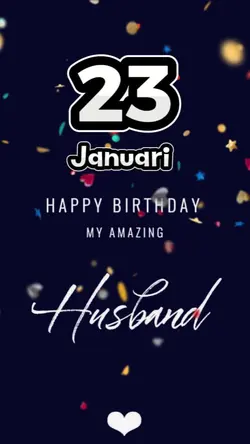 hbd husband 23 Janua