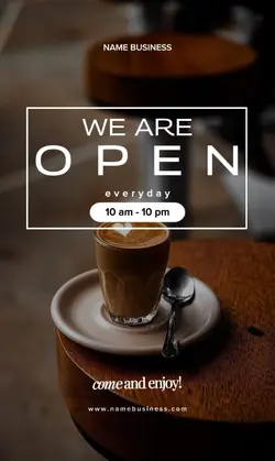 STORY : WE ARE OPEN