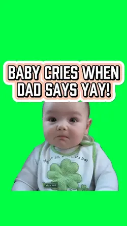 BABY CRIES OVER DAD