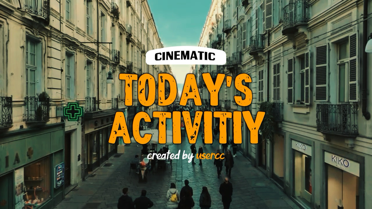 CINEMATIC ACTIVITIY