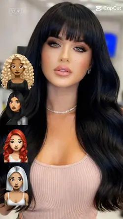 mudança de cabelo