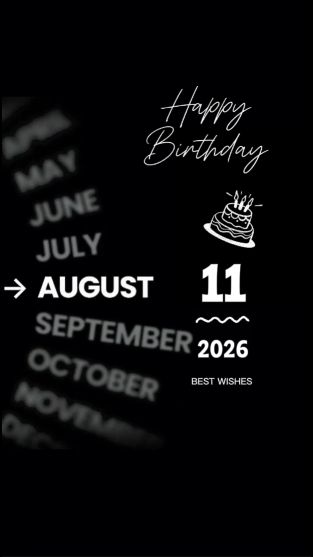 Birthday 11 August 