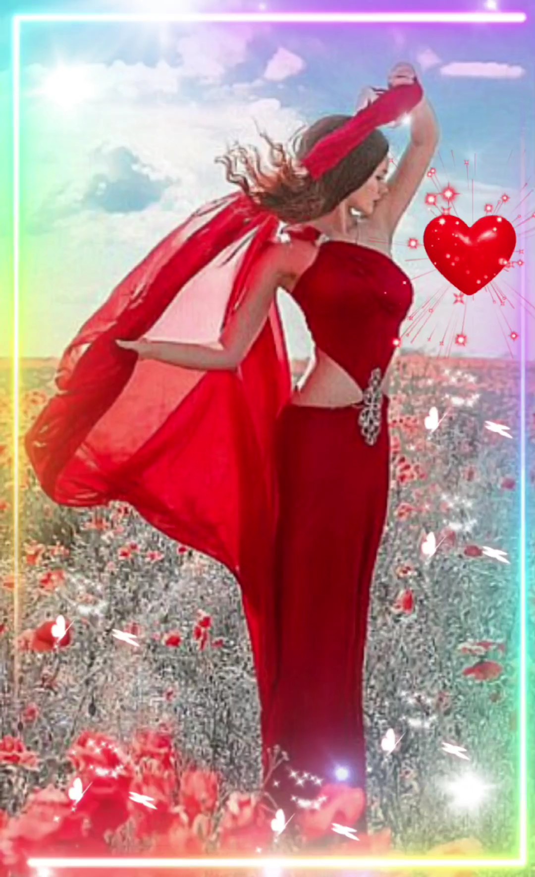 lady in red