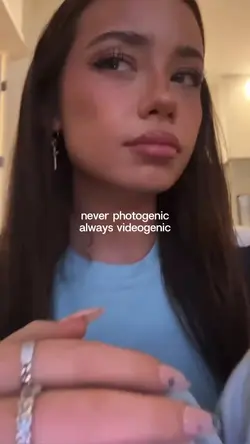 never photogenic but