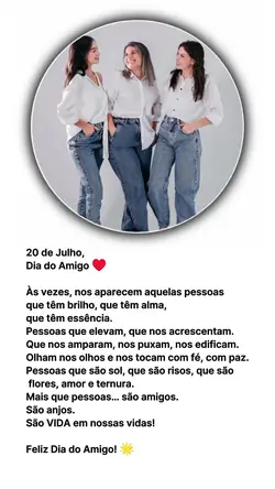 FELIZ DIA DO AMIGO