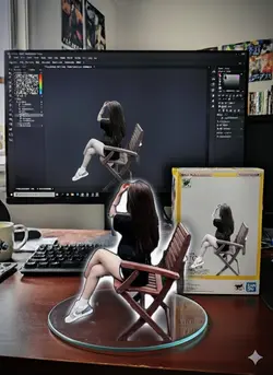 FIGURINE STATUE TREN