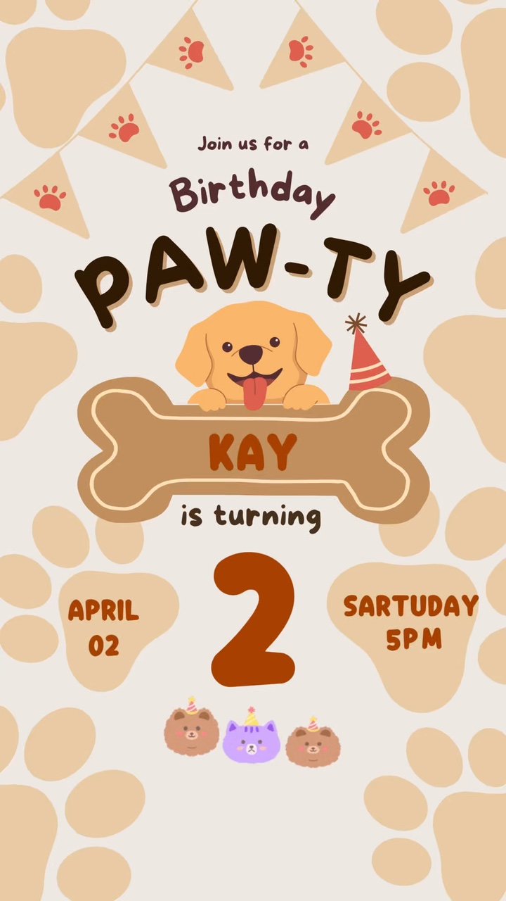 Feliz cumpleaños perro