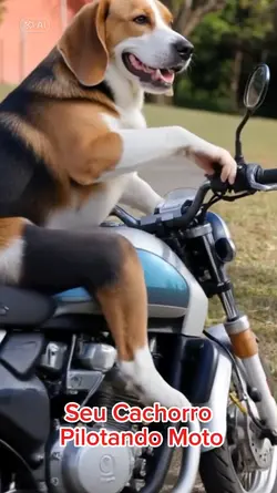 Dog Pilotando Moto