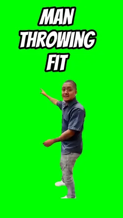 Man throwing fit