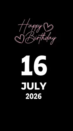 HBD 16 JULY 2026