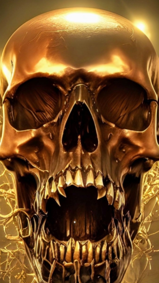 efek foto skull
