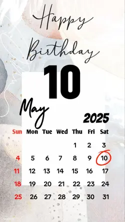 HBD 10 MAY 2025