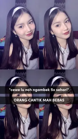 cewe lu ngambek noh
