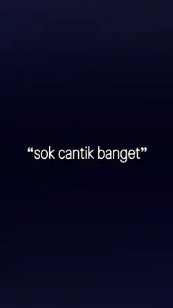 SOK CANTIK BANGET 