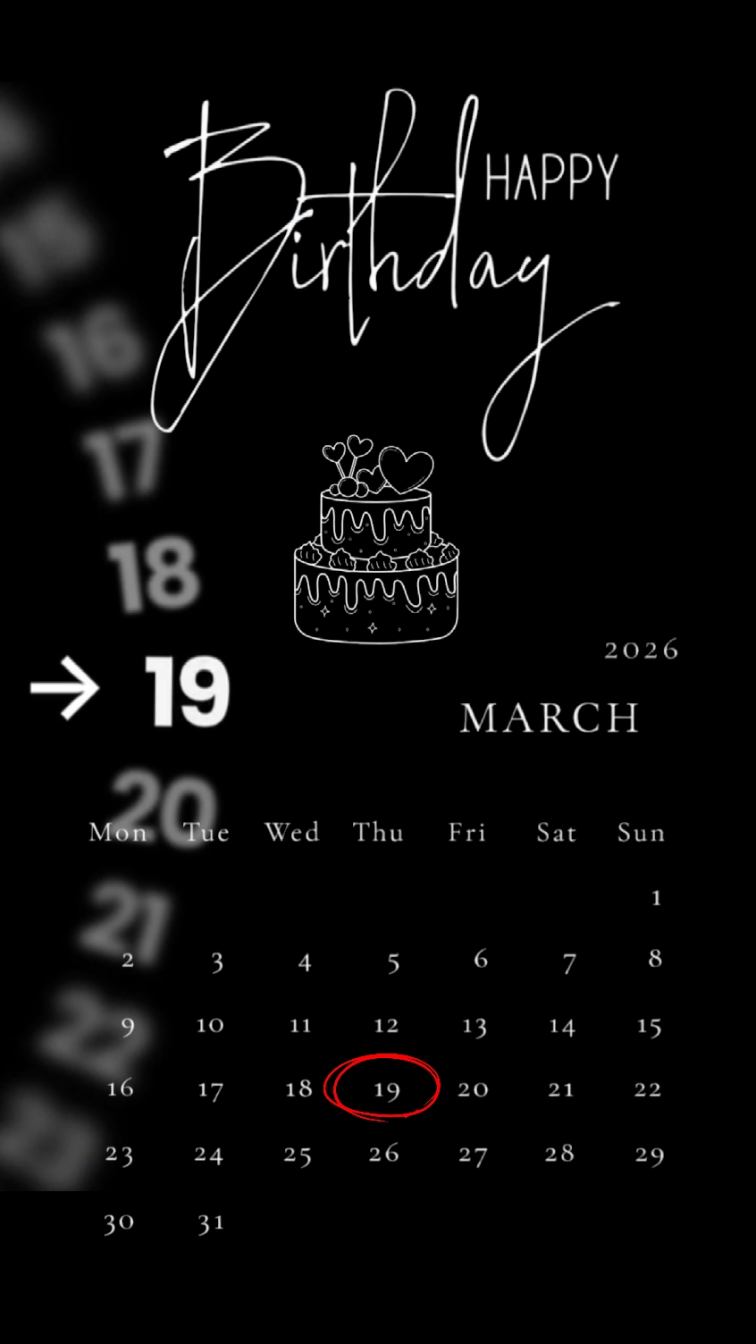 CUMPLEAÑOS 19 DE MARZO