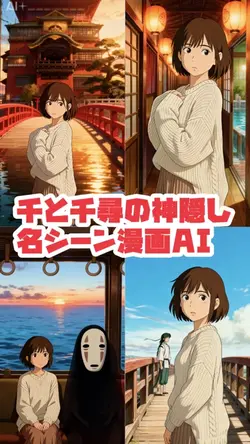 千と千尋の神隠し4シーン漫画✨