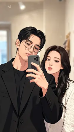 AI Comic couple tren