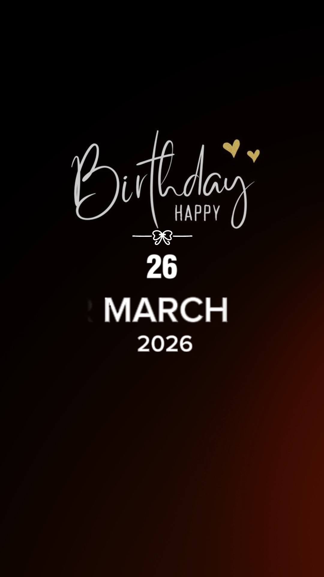 Ulang tahun 26 Maret 