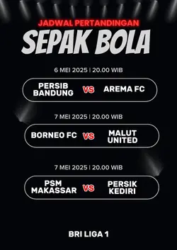 jadwal pertandingan