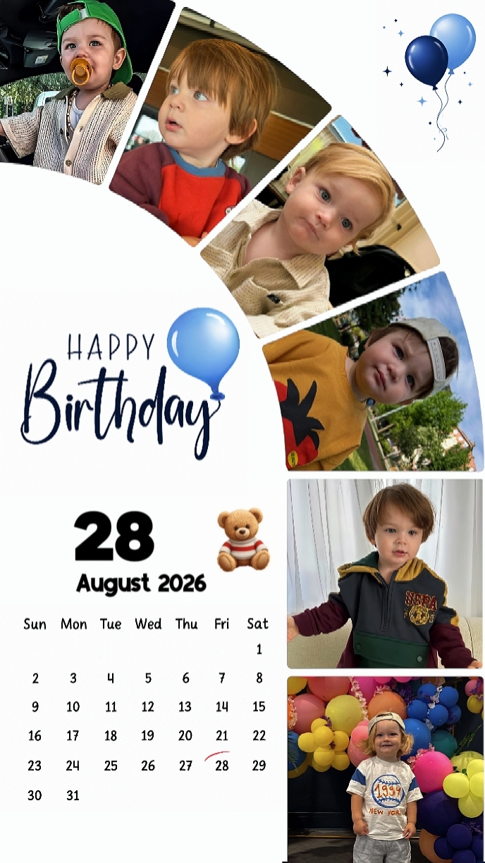 HBD SON 28 AUGUST 