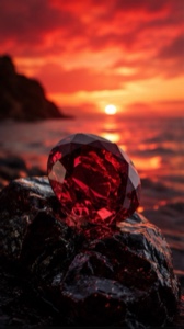 Matahari terbenam Ruby