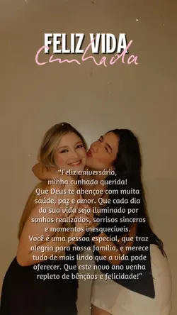 parabéns cunhada 