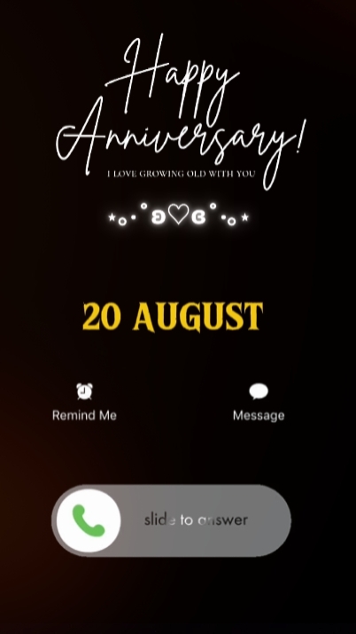 ANNIV CALL 20 AUGUST