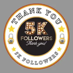 5k followers 