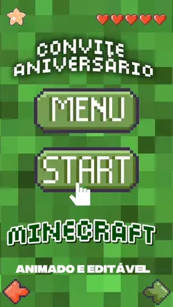 Convite Minecraft