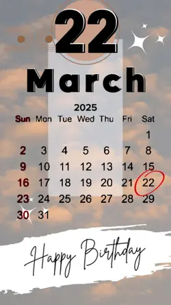 hbd 22 MARCH 2025