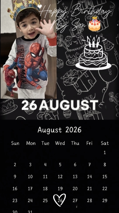 ULANG TAHUN ANAK SAYA 26 Agustus