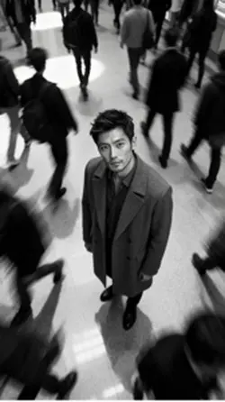 「群衆の上で、ひとり」