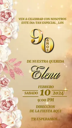 invitacion rosas ros