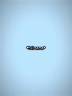 your name