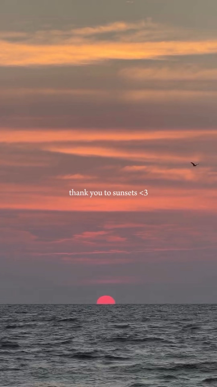 thank you to sunsets