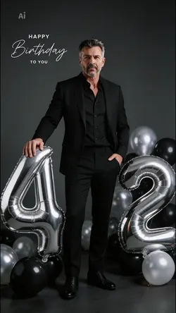 42nd birthday man