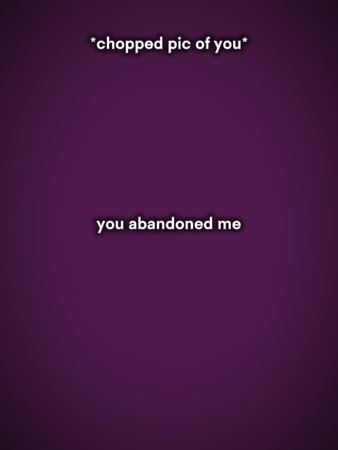 Me abandonou