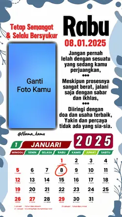 Rabu, 08-01-2025