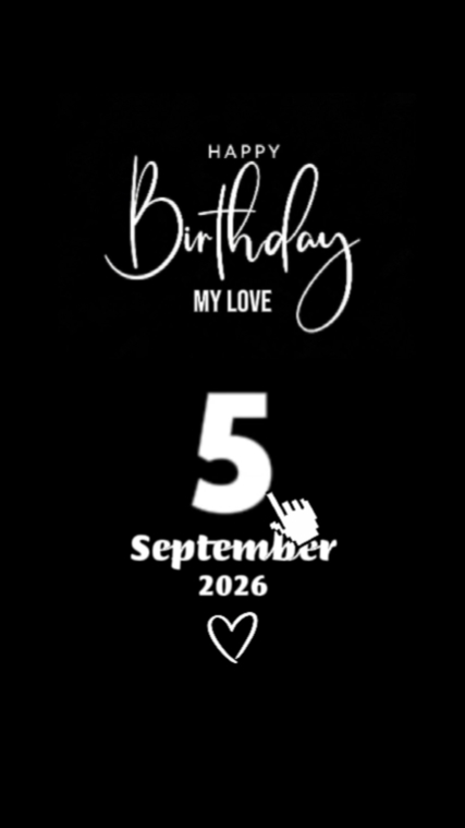 HBD LOVE 05 SEPTEMBE