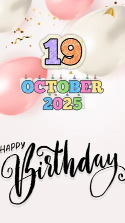 Birthday 19 October