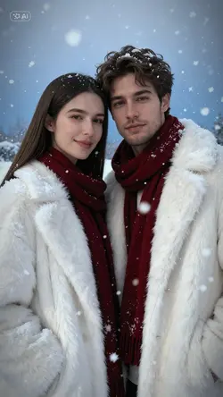 Snow couple AI