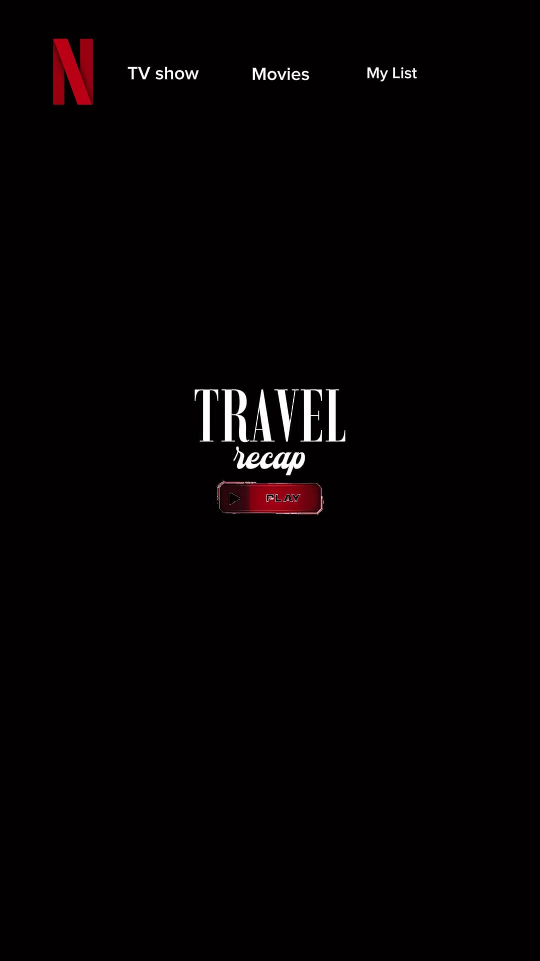 Dépôt de voyage Netflix