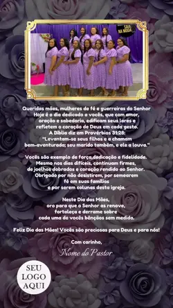 Homenagem do Pastor!