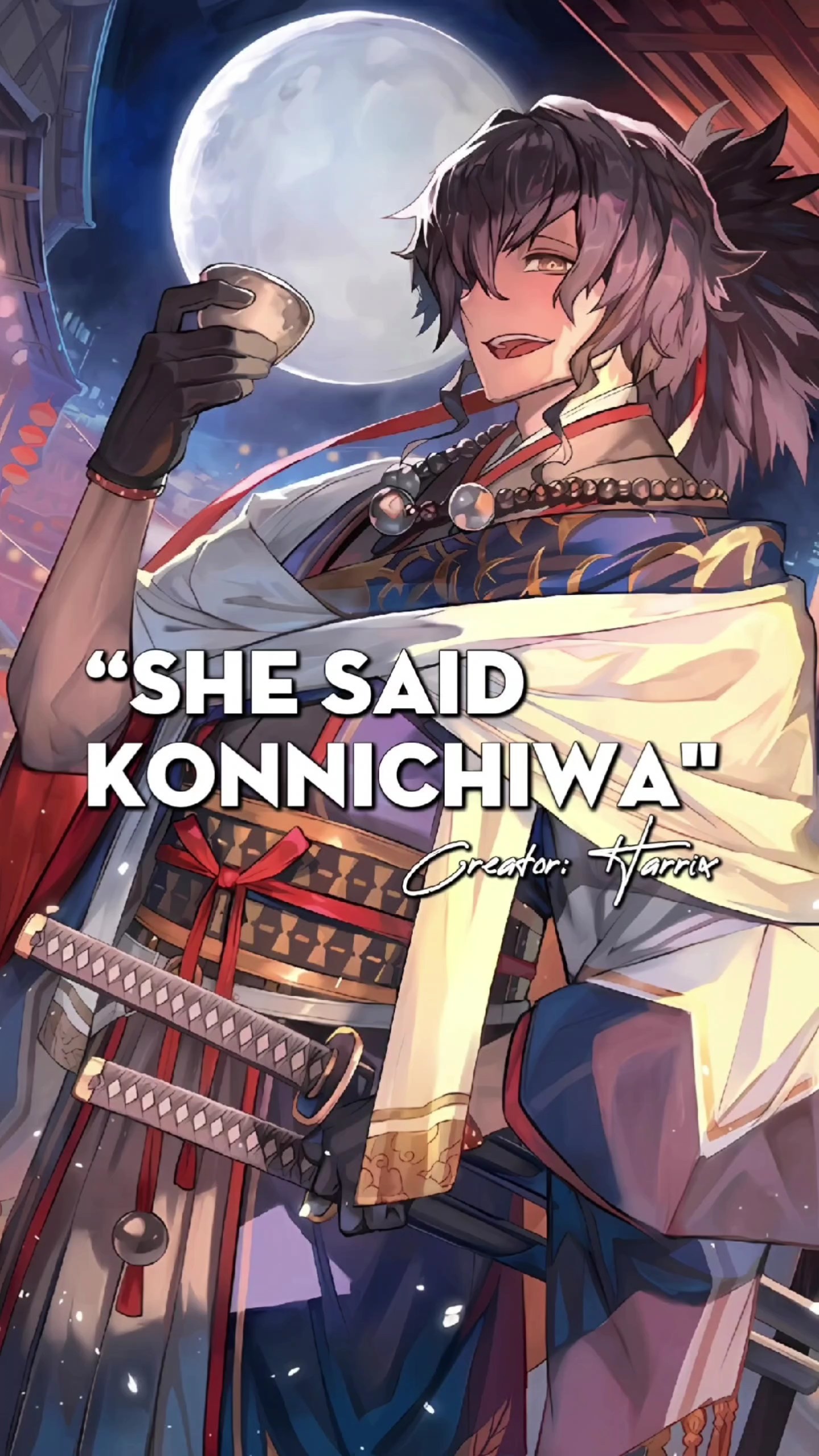she said konnichiwa