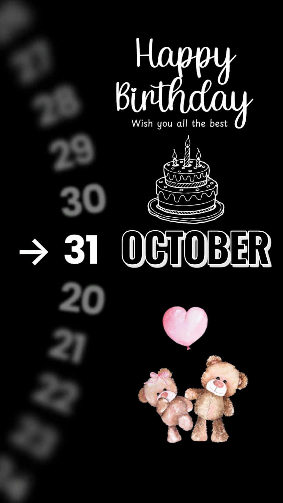 HBD 31 DE OCTUBRE 