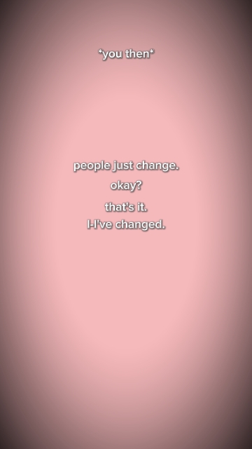 J'ai changé.