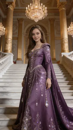 DRESS Luxury Purple