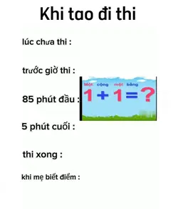 Khi tao đi thi😂