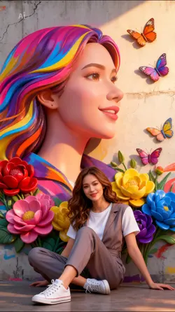 MURAL GRAFITE 3D 