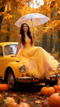 yellow ball gown